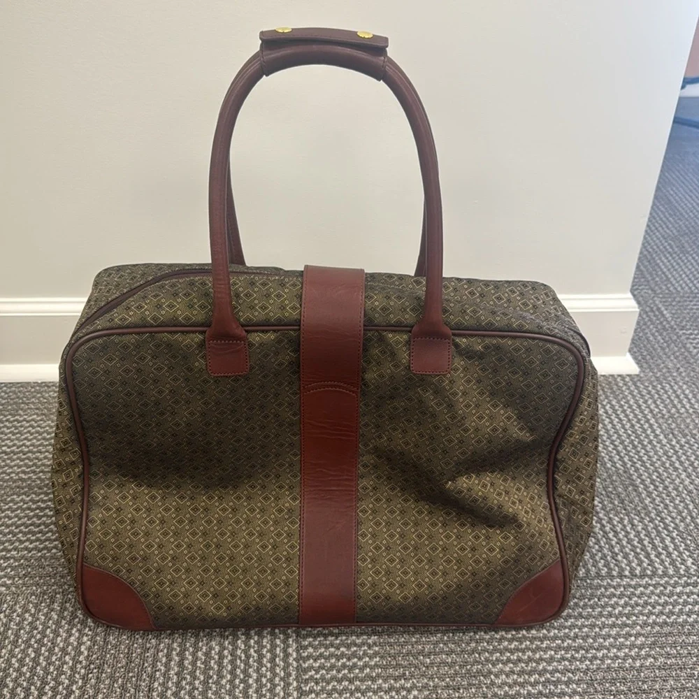 Hartmann Wings Jacquard Diamond Overnight Satchel